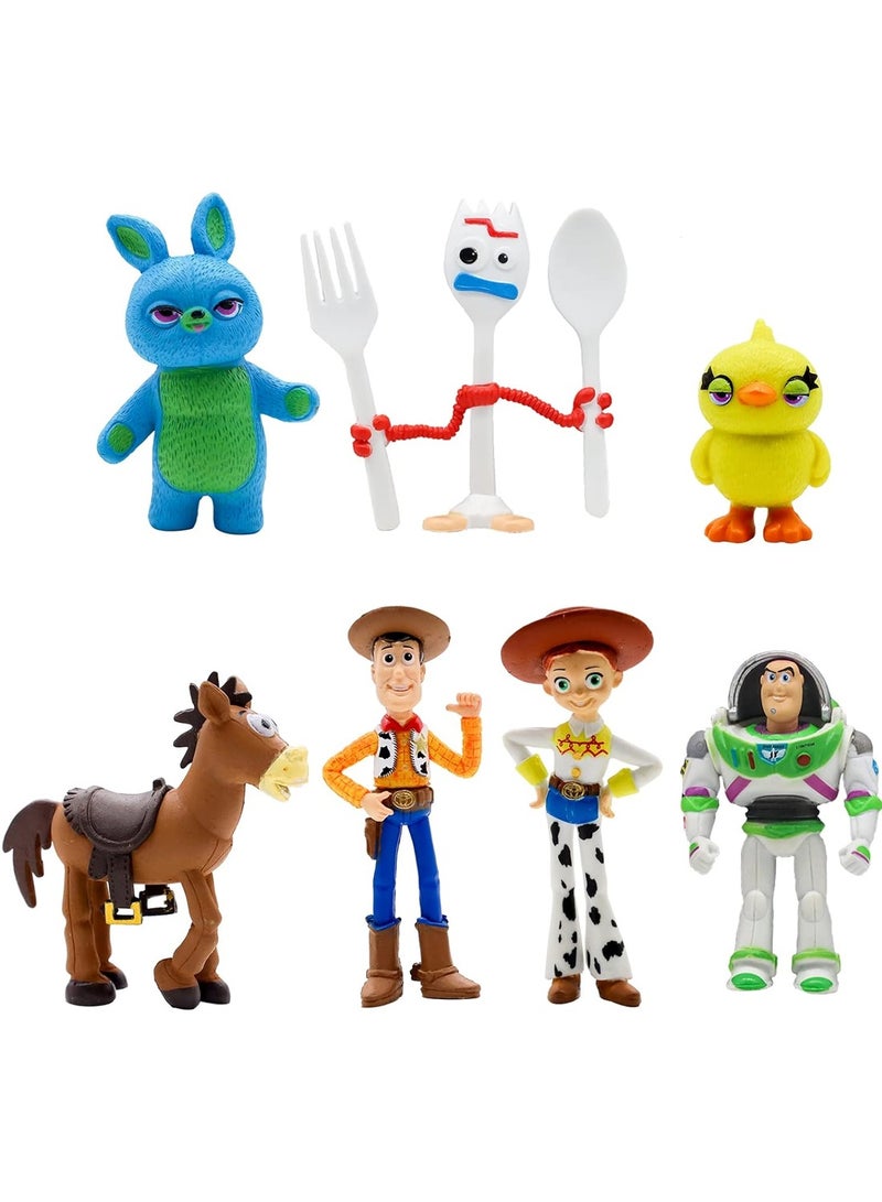 5th generation Toy Story Woody Buzz Lightyear toy hand-made cake decoration doll - 7 pieces - Image 1