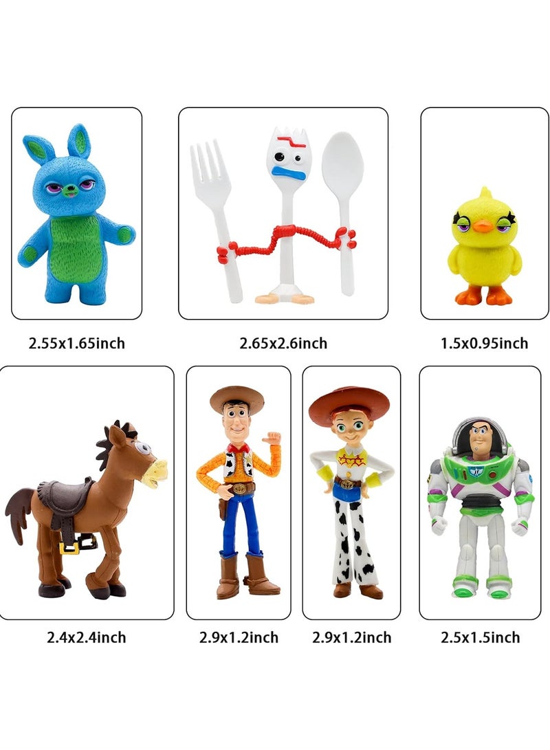 5th generation Toy Story Woody Buzz Lightyear toy hand-made cake decoration doll - 7 pieces - Image 3