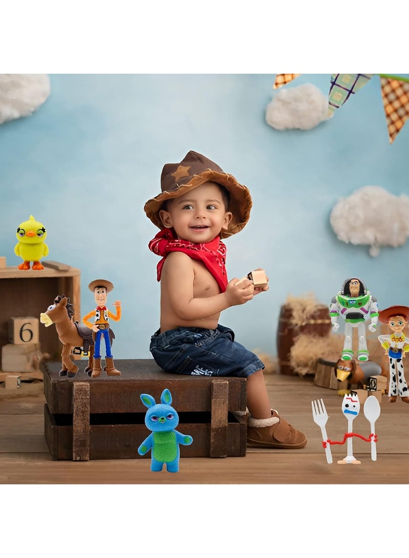 5th generation Toy Story Woody Buzz Lightyear toy hand-made cake decoration doll - 7 pieces - Image 4