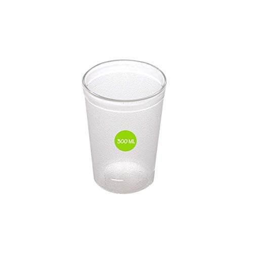 Urmila Plastic® Polycarbonate Regular Drinking Glasses for Water Juice for Dining Table Home Kitchen Party Restaurant 200 ml Set of 12 Transparent - Image 2