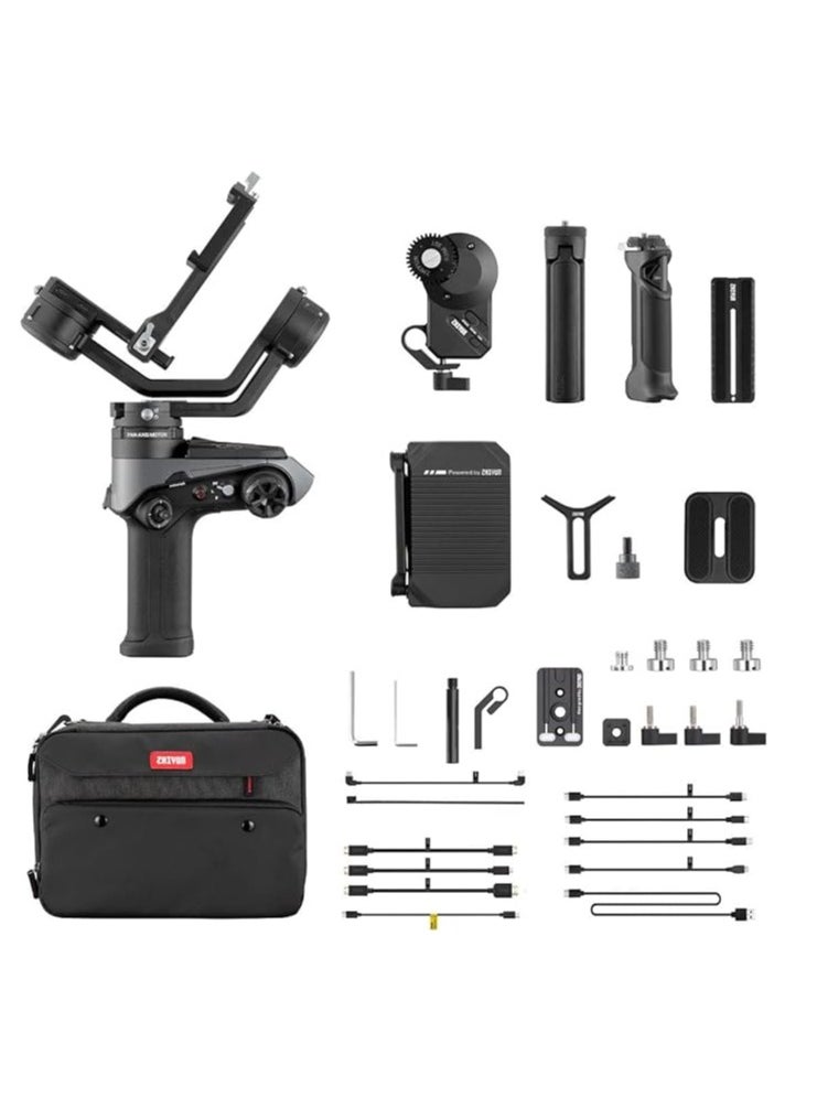 زيون - مجموعة Zhiyun-Tech WEEBILL 2 Pro مع جهاز إرسال ومؤازرة وقبضة حبال وحقيبة قماشية - Image 1
