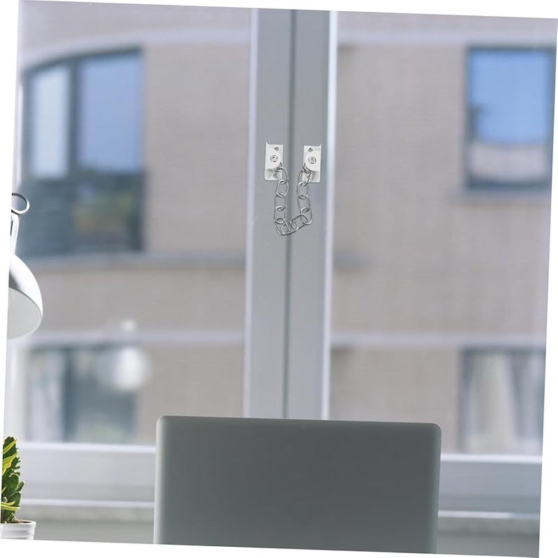 3 Pack Safety Latch Chain Lock For Sliding Windows And Doors Easy Installation - Image 3