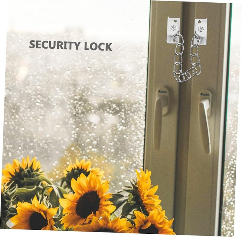 3 Pack Safety Latch Chain Lock For Sliding Windows And Doors Easy Installation - Image 5