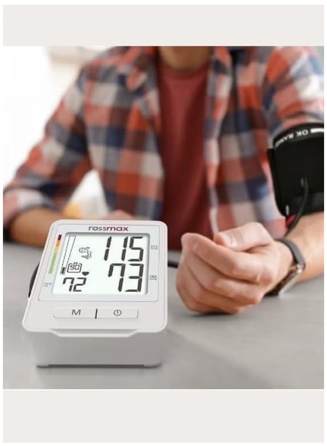 روزماكس – جهاز قياس ضغط الدم من أعلى الذراع مع مشد مريح ودقة طبية نتائج سريعة بلمسة زر واحدة – مثالي للاستخدام المنزلي اليومي شاشة رقمية واضحة – تصميم مدمج وسهل الحمل - Image 1
