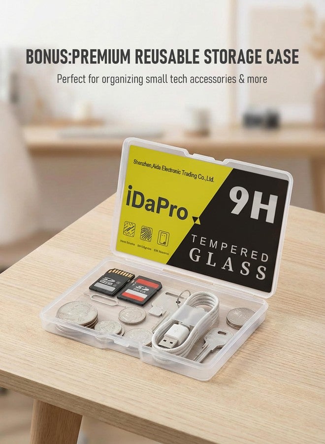 iDaPro [4+4 Pack] Screen Protector for Garmin Vivoactive 3 smartwatch with Silicone Anti-dust Plugs, 9H Tempered Glass Protection Kit in Reusable Storage Case, Anti-Scratch,Bubble-Free,Easy Installation - Image 5