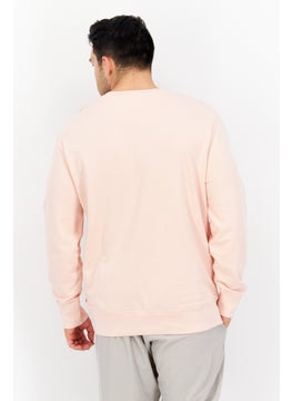Levi's Men Crew Neck Graphic Print Long Sleeves Sweatshirt, Pink  - Image 2