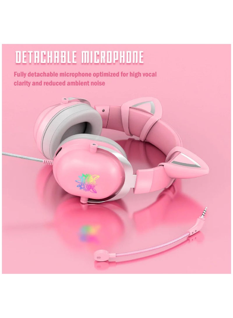 onikuma Gaming Wired Headset With Microphone For PS4 PS5 XOne XSeries NSwitch PC - Image 4