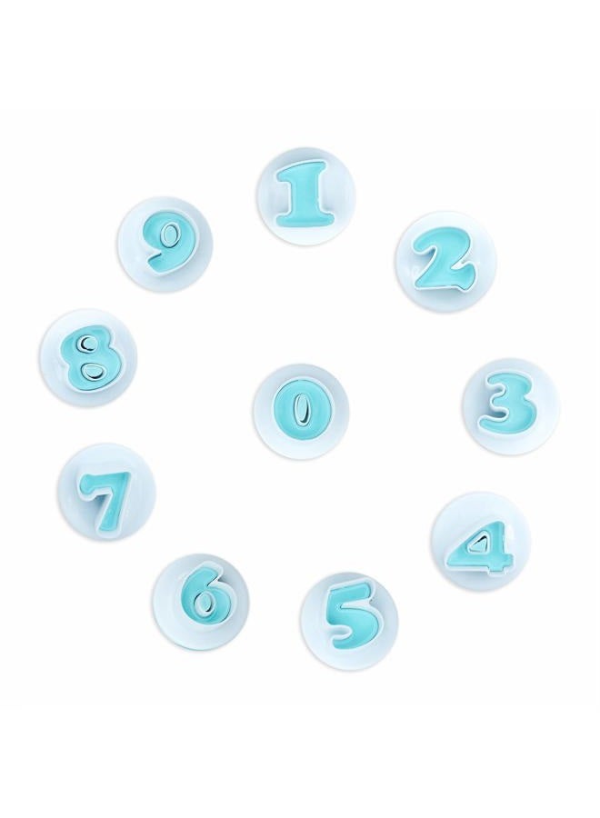 pottiis 3 Set Fondant Alphabet/Letter Cutters and Number set,Cake Biscuit Mold,Cake Decorating Tools, Cookie Stamp Impress,Embosser Cutter,DIY Sugar Cookies Chocolate Plunger(Number and Letters)… - Image 5