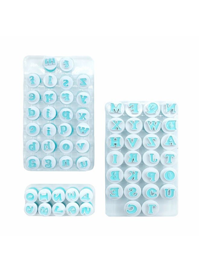 pottiis 3 Set Fondant Alphabet/Letter Cutters and Number set,Cake Biscuit Mold,Cake Decorating Tools, Cookie Stamp Impress,Embosser Cutter,DIY Sugar Cookies Chocolate Plunger(Number and Letters)… - Image 1
