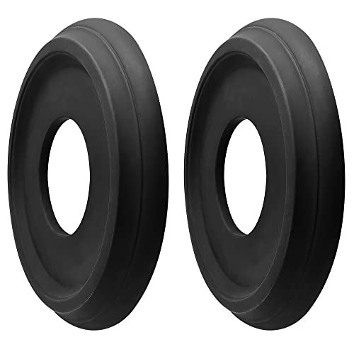 ECUDIS Molded PU Ceiling Medallion for Light Fixtures and Ceiling Fans, 10" OD x 4" ID, 2 Pack (Black) - Image 4