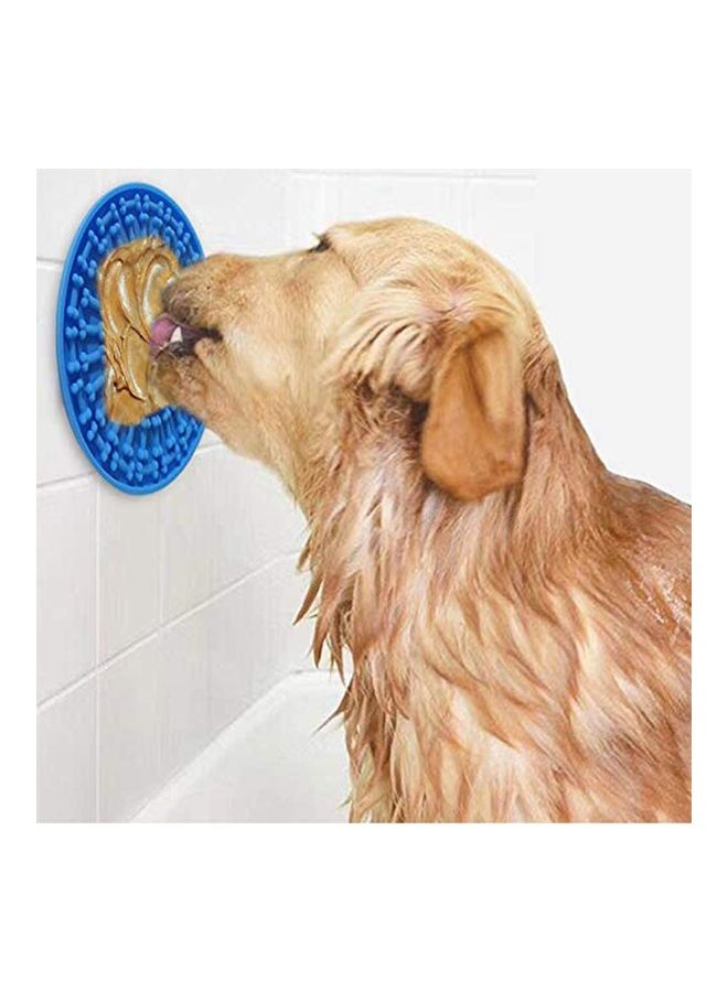 NIBEMINENT Silicone Slow Feeder Dispensing Mat Blue 5.90 x 5.90inch - Image 3