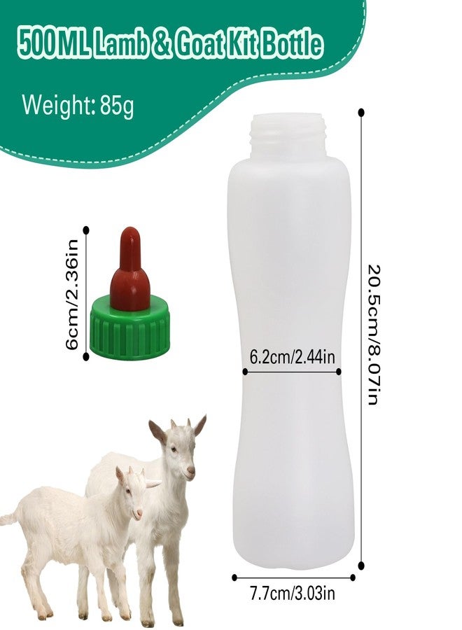 Abustle Pig Lamb & Goat Feeding Bottle, 500ml, 2 Pack, Reusable, BPA Free, Plastic & Rubber, Medium Flow, Animal Care, All Ages - Image 2