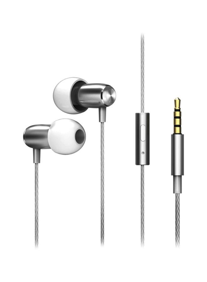 نيبمينينت سماعة أذن داخلية سلكية مع ميكروفون فضي/أبيض - Image 1