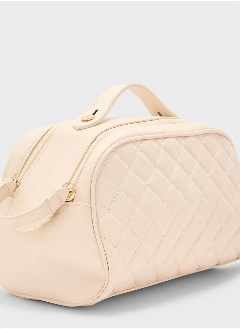 ELLA Quilted Cosmetic Bag