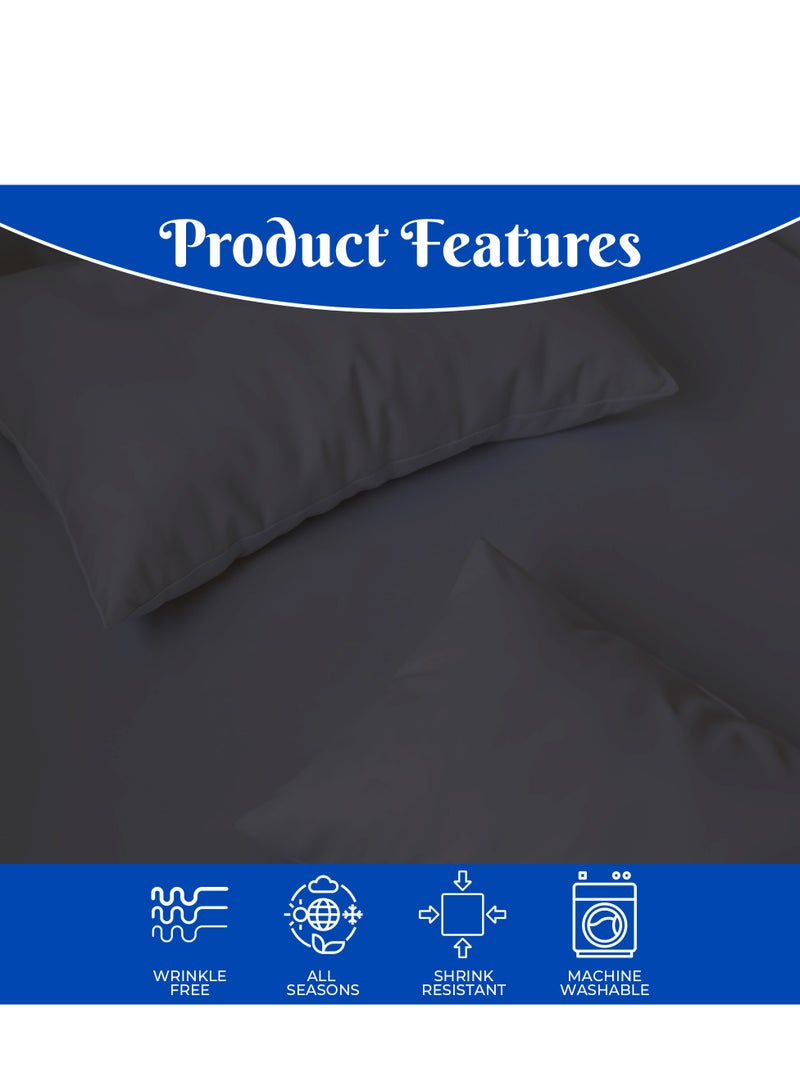 Infinitee Xclusives Premium Grey Twin Sheets Set - 1800 TC Series 3 Piece Bed Sheets - Soft Brushed Microfiber Fabric - 16 Inches Deep Pockets Sheets Wrinkle Free & Fade Resistant by Infinitee Xclusives  - Image 5
