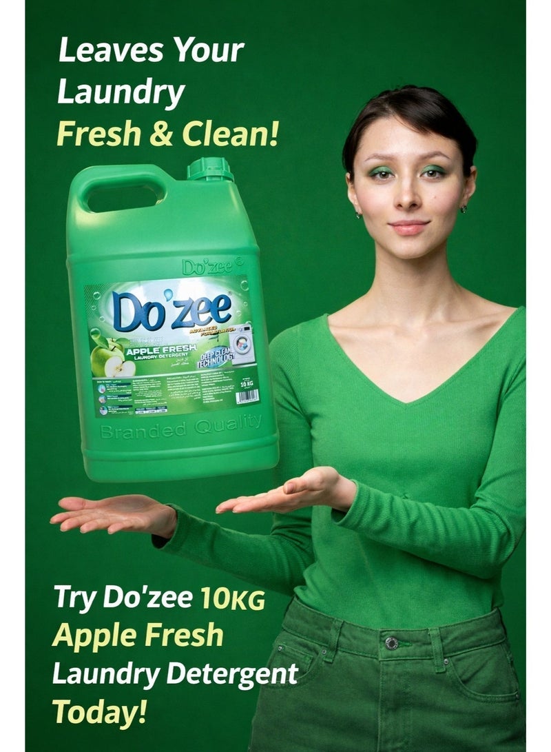 Do'zee Cleaning Essentials Bundle | Apple Fresh Laundry 10L + Apple Floor Cleaner 10L - Image 2