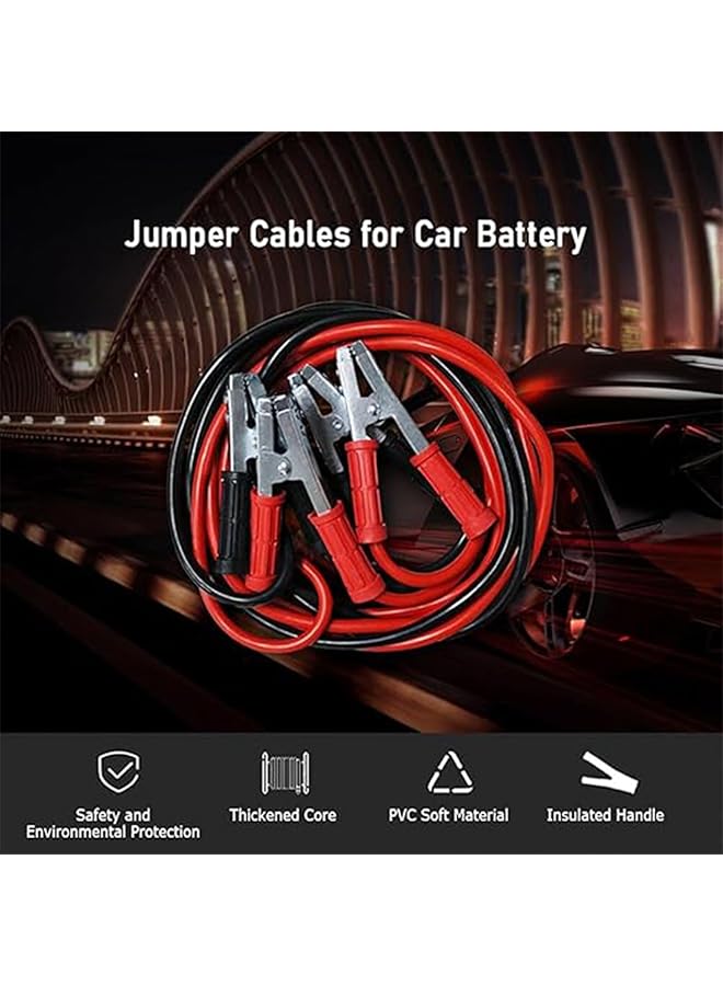 Generic Jumper Cables Jumper Cables Heavy Duty 4M/5000A Booster Cable For Jump Starting Dead Or Weak Batteries Heavy Duty Automotive Jumper Cable Emergency Power Battery Starter For Car Battery  - Image 3