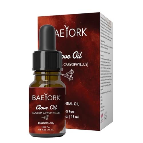 Baeyork Organic Indonesian Clove Essential Oil Helps to Support for Aromatherapy, Diffusers, and DIY | PETA Certified Cruelty-Free & Vegan Organic 100% Pure & Natural Essential Oil, 15 ml - Image 1