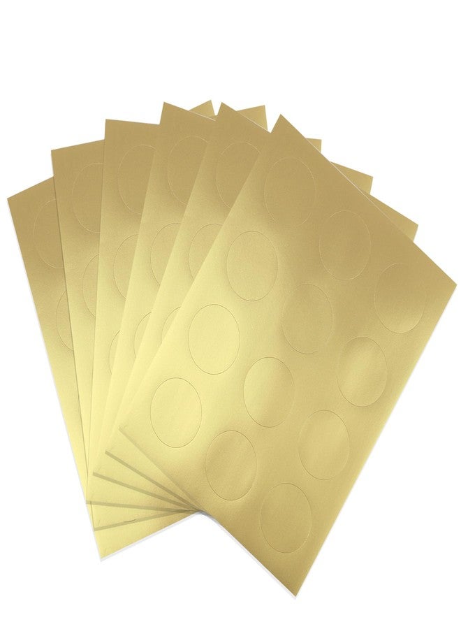KOALA PAPER Gold Round Labels 2 Inch - 240 Printable Circle Stickers for Inkjet and Laser Printer, DIY Jar Labels, Thank You Notes, Party Favor Decors - Image 1