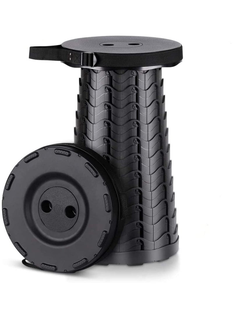 ELTRAZONE Upgraded Telescopic Stool Lightweight Yet More Sturdy Foldable Stool with Load Capacity 400lbs Portable Collapsible Stool for Adults Indoor Outdoor Activity - Image 1