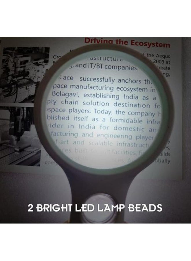 Deli W9099 Pro Series Magnifier with LED 3X 75mm & 11X 28 mm Pack of 1 - Image 2