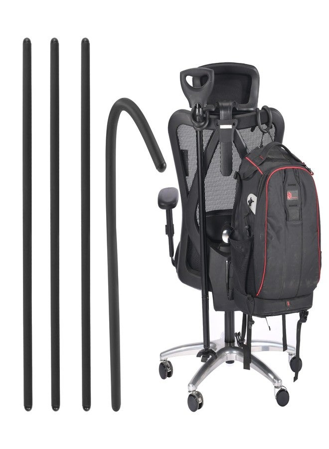 ANABIUP 4 Pack Bendable Cane Holder - Cane Holder with Fixation Grabber Hook Attachments for Walker, Rollator, Mobility Scooter, Wheelchair - Accessory to Hang & Hold Items Within Reach - Image 1
