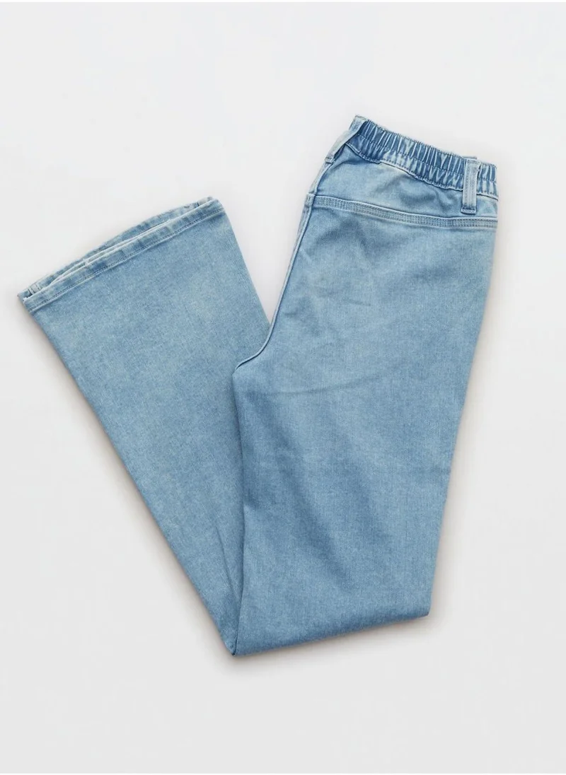 Aerie Flared High Waist Denim Pants