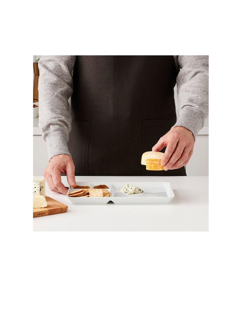 طبق بحجيرات، أبيض 31x19 سم - Image 3