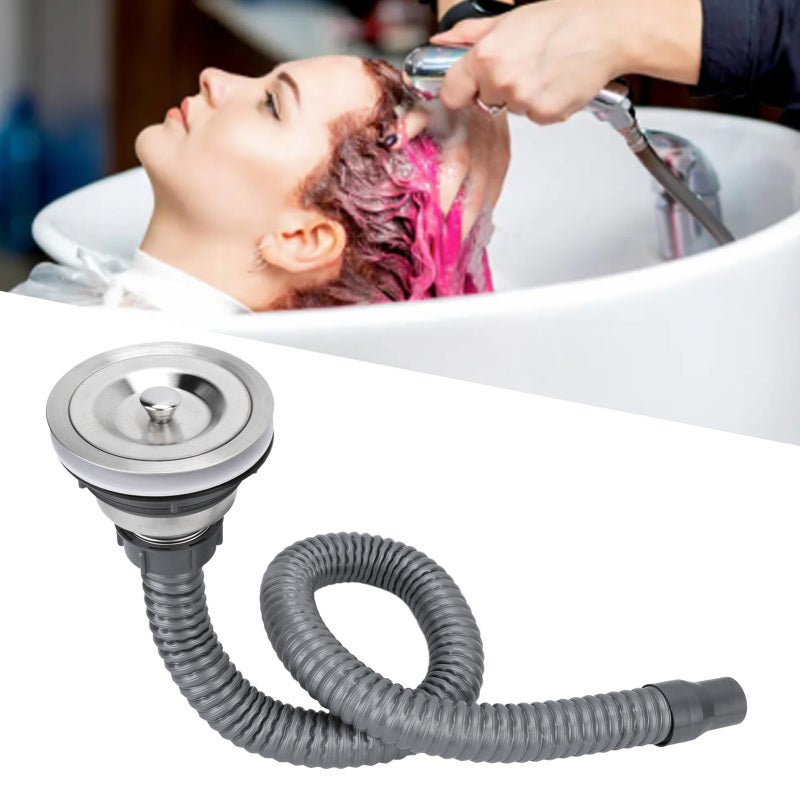 Bathtub Drain Stopper: Abs & Thickened Evc Material Wear Resistant - Multi Scenario Applicable Drain Strainer for Home Kitchens, Barber Shops & Bathroom Sinks - Image 3