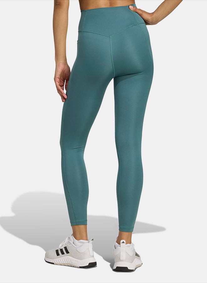 Adidas Optim√© Essentials No Front Rise Seam 7/8 Leggings - Image 2
