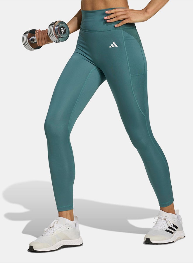 Adidas Optim√© Essentials No Front Rise Seam 7/8 Leggings - Image 1