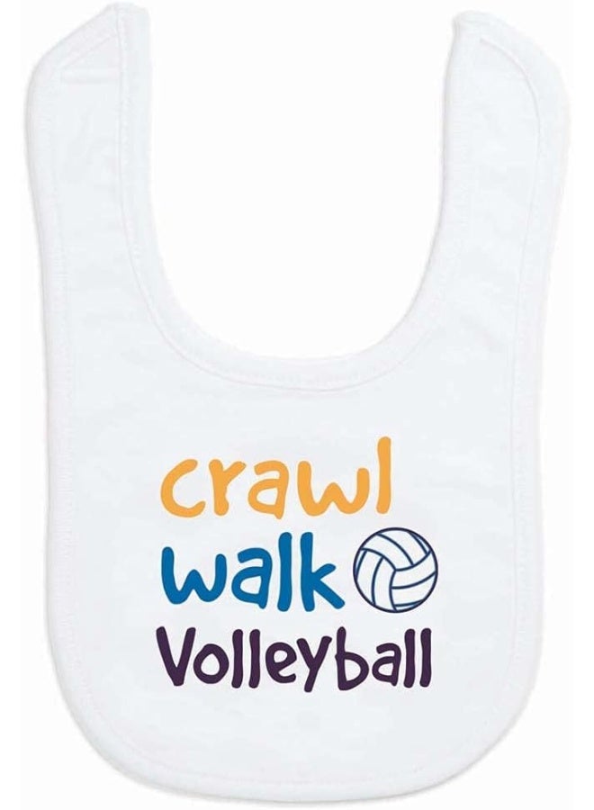 ChalkTalkSPORTS Volleyball Baby & Infant Bibs | Soft Microfiber Volleyball Baby Bibs - Image 1