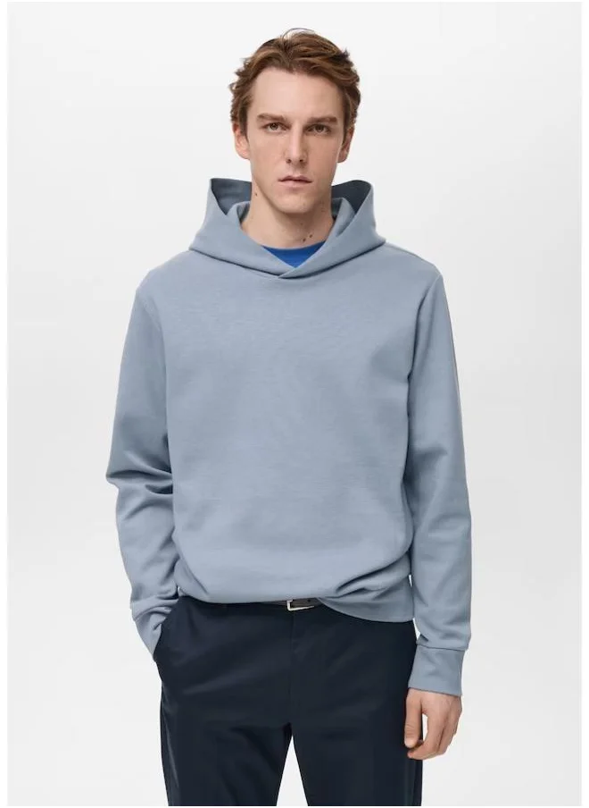 Mango Man Regular-Fit Cotton Hoodie