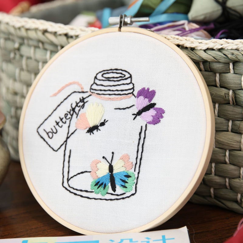 Handmade Embroidery Diy Material Bag Children'S Student Fabric Handmade Decoration Lu Embroidery Cross Stitch Suzhou Embroidery Hanging Painting - Image 1