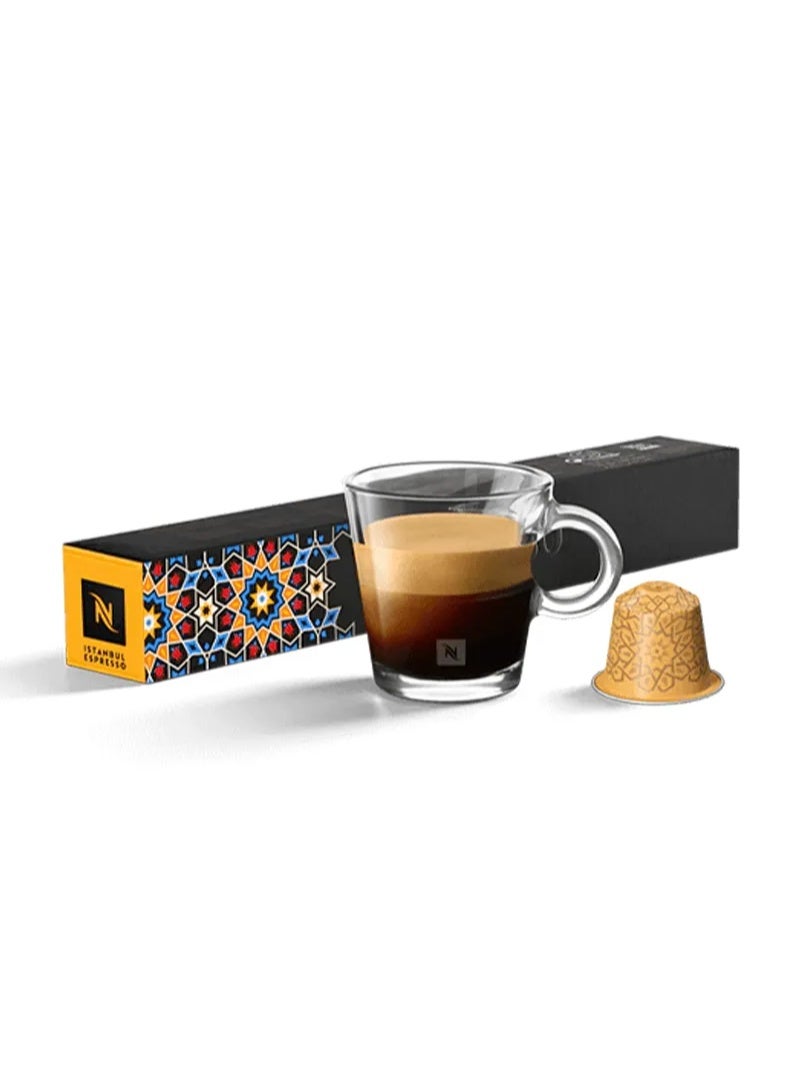 Nespresso Istanbul Espresso Coffee Capsules - 10 Capsules - Image 1