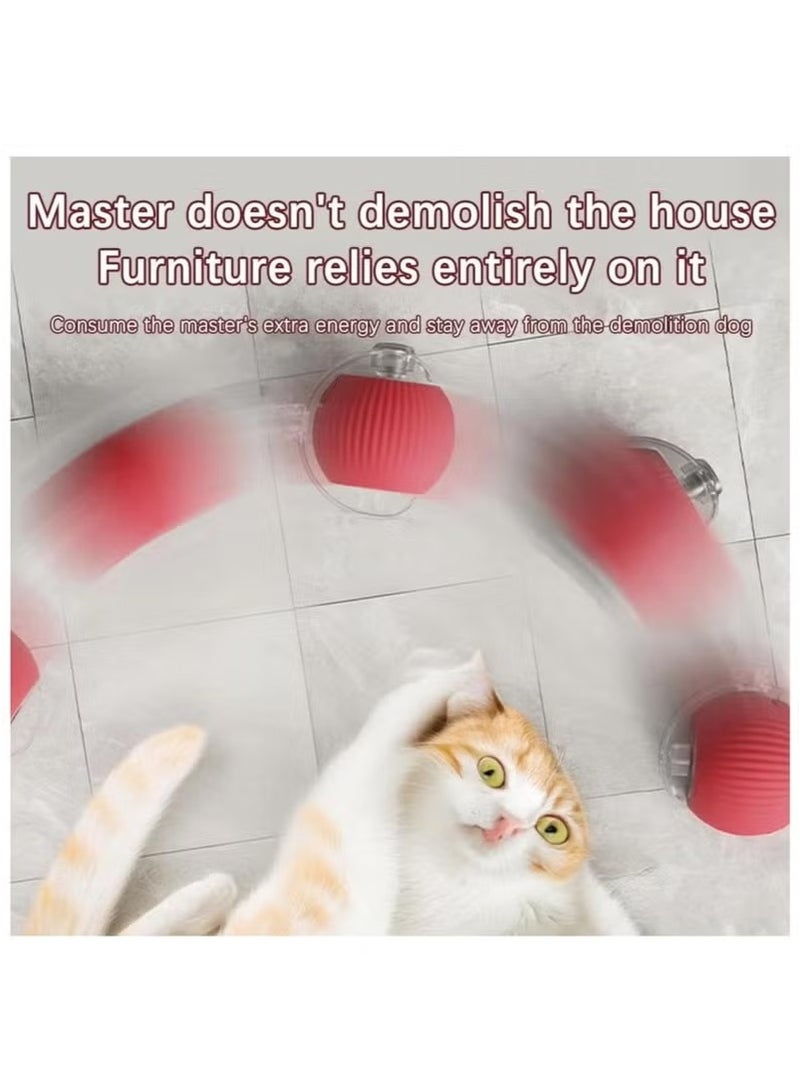 Interactive Rolling Cat Toys Ball, Interactive Rolling Dog Ball, Motion Activate Rolling Pet Toys, Automatic Self Moving Dog/Cat for Indoor Cats Toys Fast Rolling on Carpet - Image 4