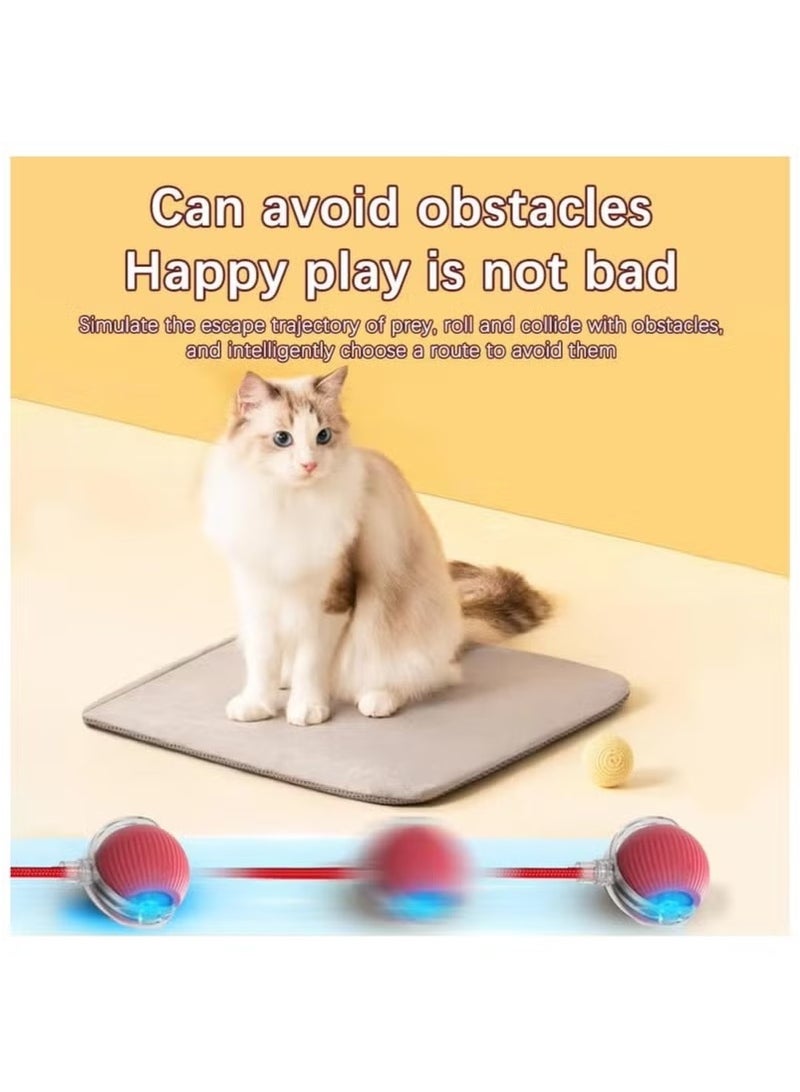 Interactive Rolling Cat Toys Ball, Interactive Rolling Dog Ball, Motion Activate Rolling Pet Toys, Automatic Self Moving Dog/Cat for Indoor Cats Toys Fast Rolling on Carpet - Image 5