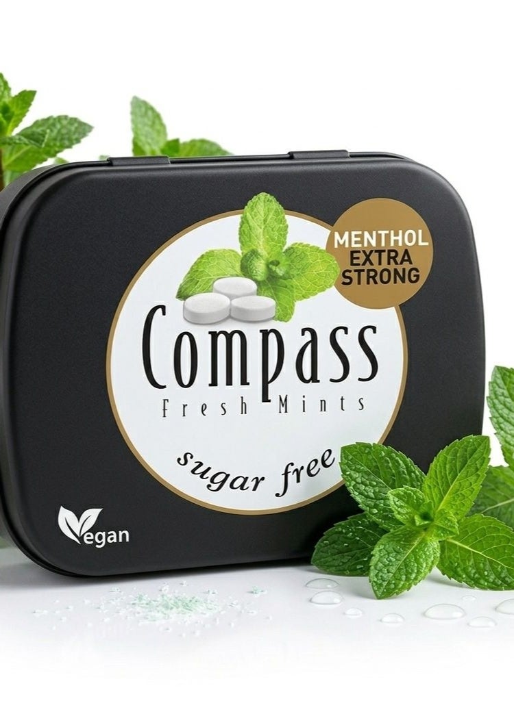 Extra Strong Mint Mouth Freshener Balls, Sugar-Free, 50 Pieces