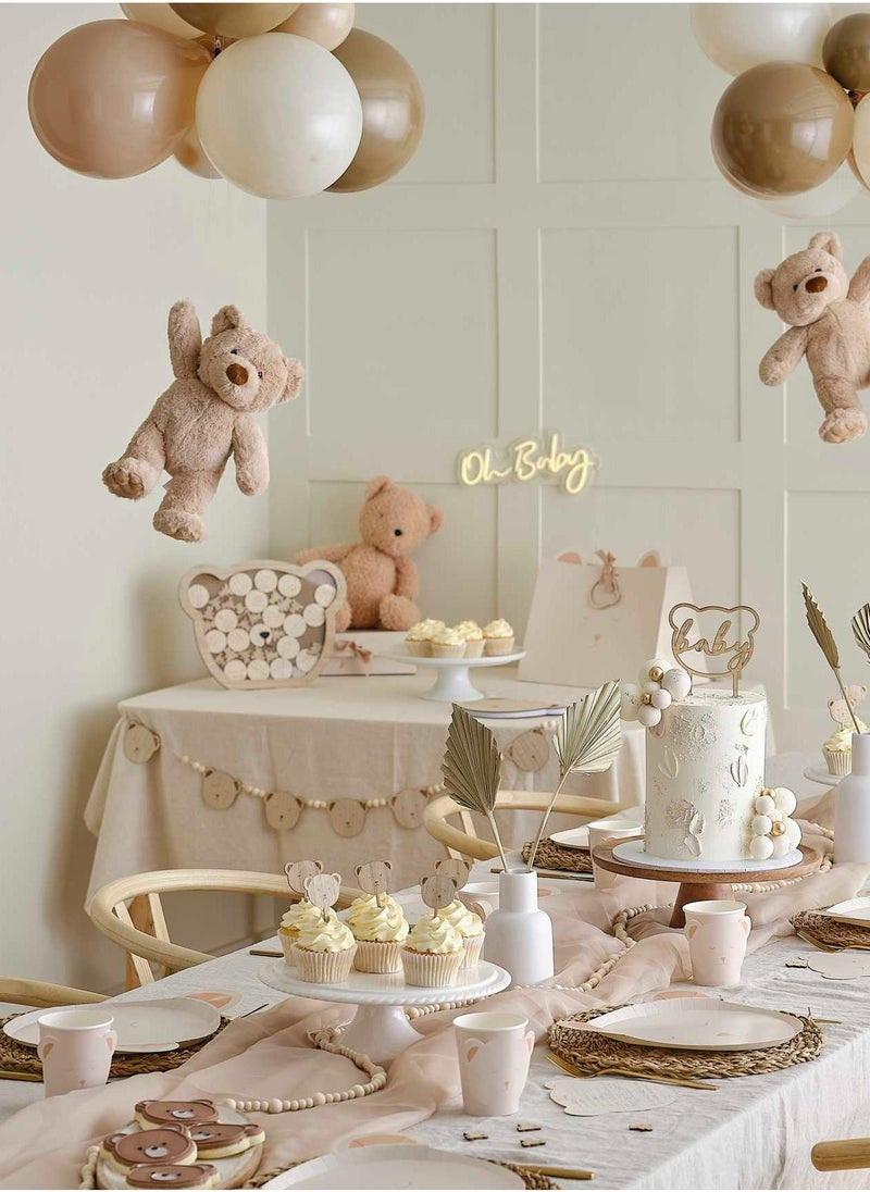Ginger Ray - Teddy Bear Paper Plates - Image 1