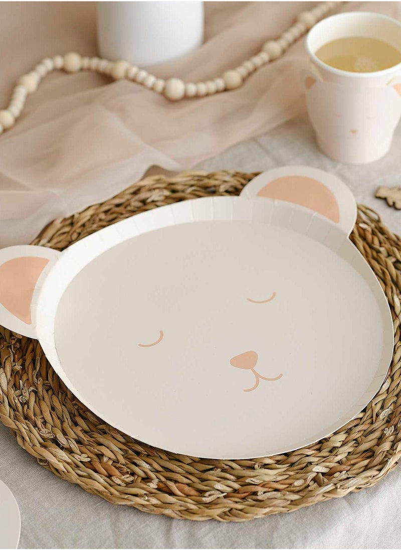 Ginger Ray - Teddy Bear Paper Plates - Image 1