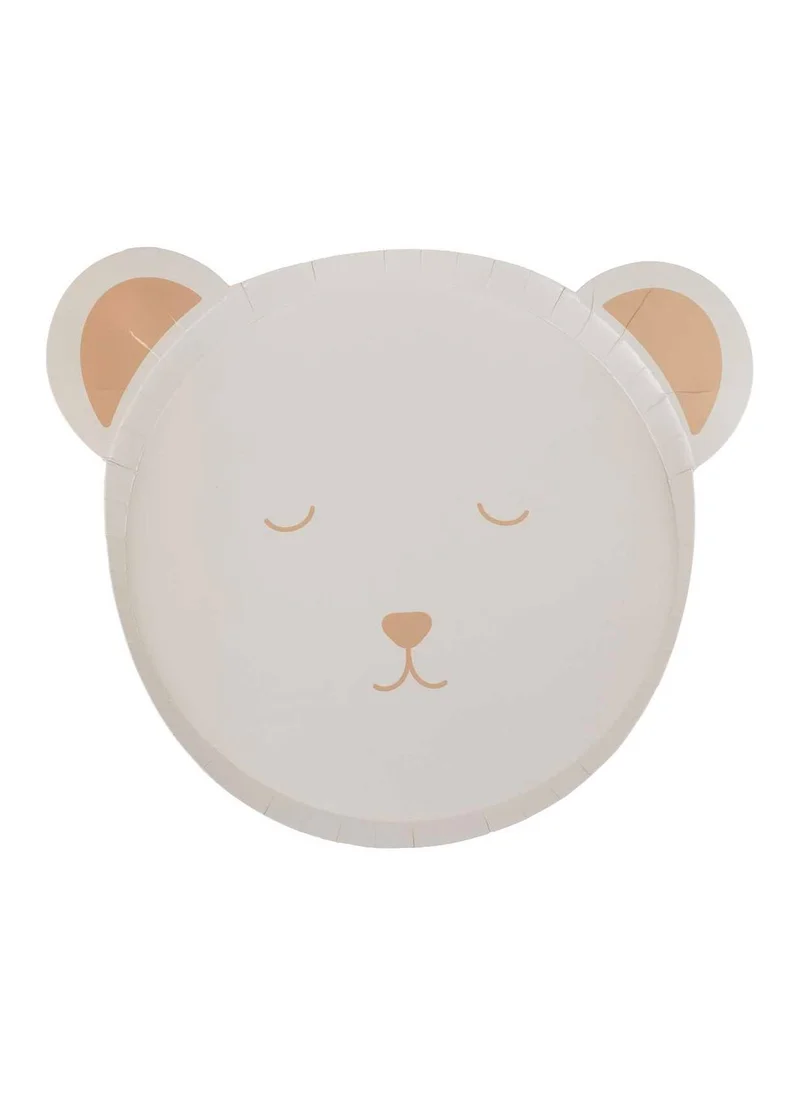 Ginger Ray Teddy Bear Paper Plates
