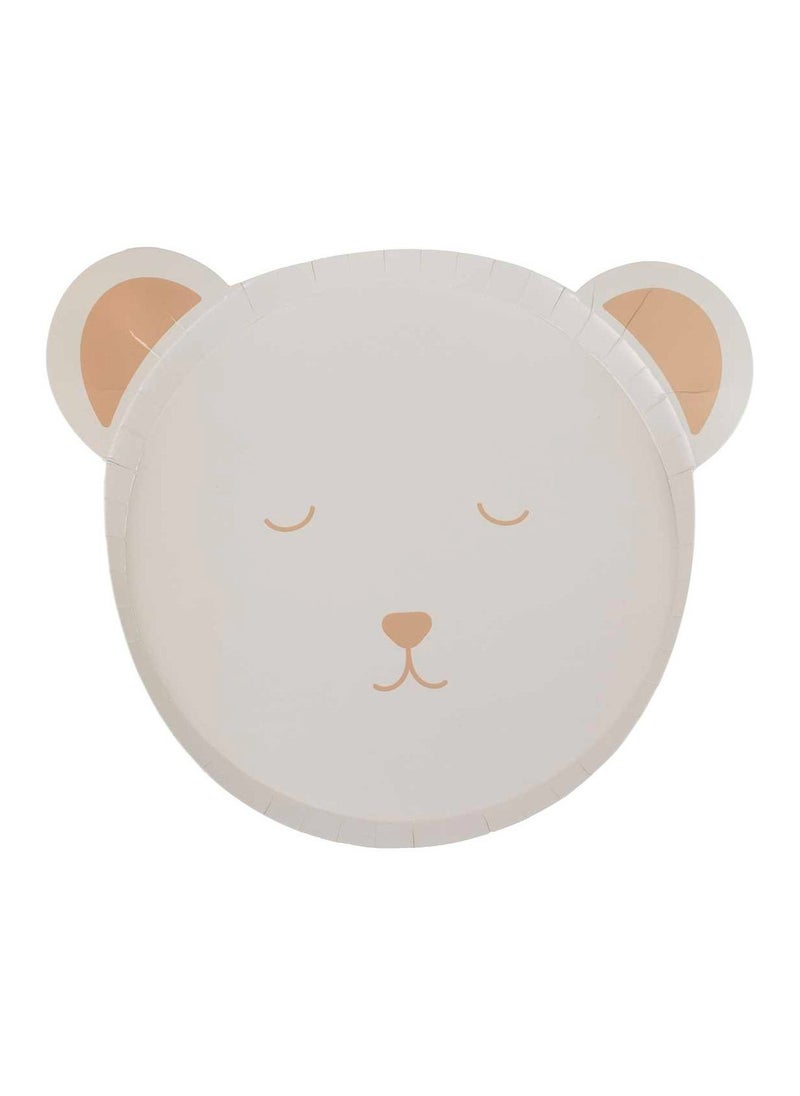 Ginger Ray - Teddy Bear Paper Plates - Image 1