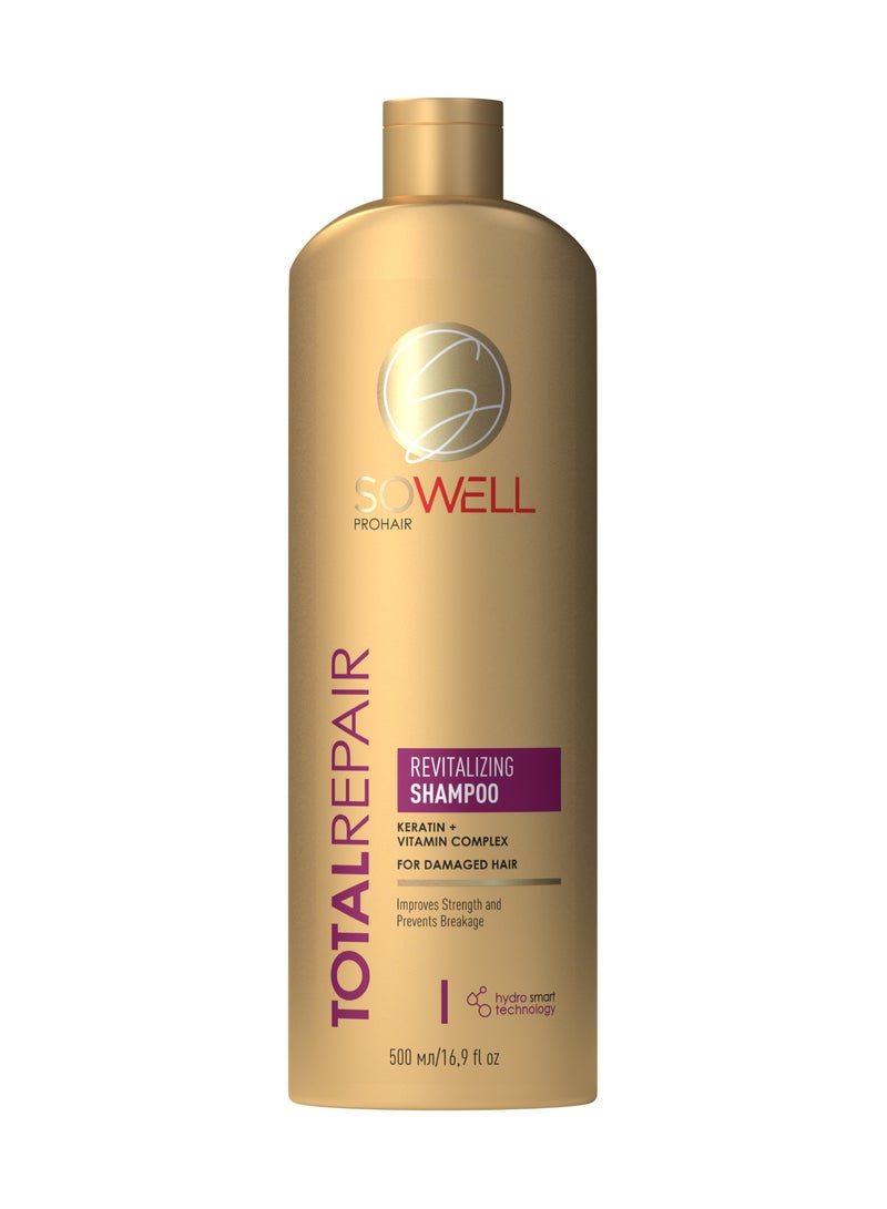 SOWELL Total Repair Revitalizing Shampoo For Damaged Hair 500 ml - Image 1