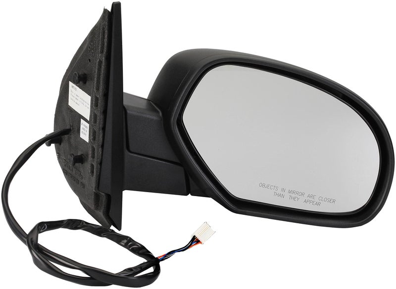 Dorman 955-1481 Passenger Side Power Door Mirror - Heated / Folding Compatible with Select Cadillac / Chevrolet / GMC Models, Black - Image 1
