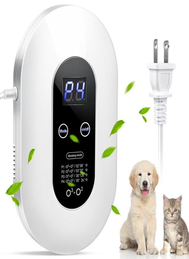 iCare Ozone Odor Eliminator for Strong Odor 99% Cat Litter Deodorizer Dog Poof Odor Removal Home Plug in Air Purifier for Bedroom Toilet Kitchen Pets Shoe Bathroom Smoke Car Formaldehyde Air Freshener White - Image 1