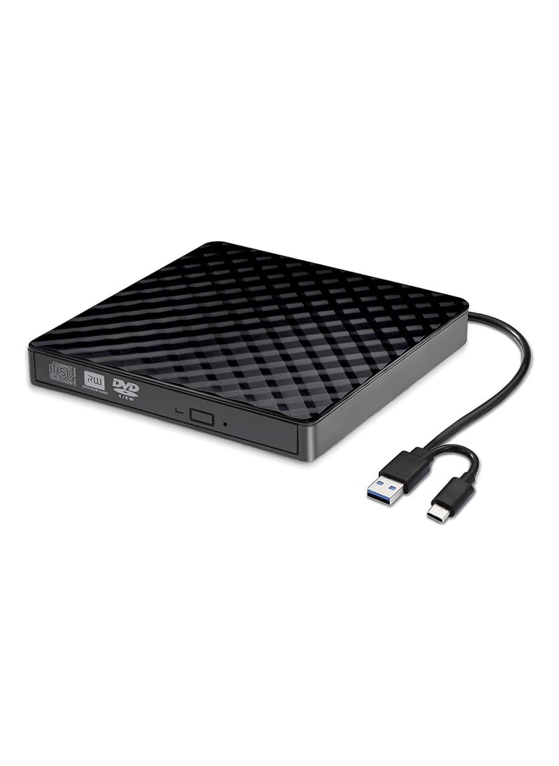 Y&D - External CD DVD Drive, Portable Slim +/-RW Drive Player Burner Writer Reader Rewriter, Optical for Laptop, Desktop, Mac, Macbook, OS/Windows/Linux - Image 1