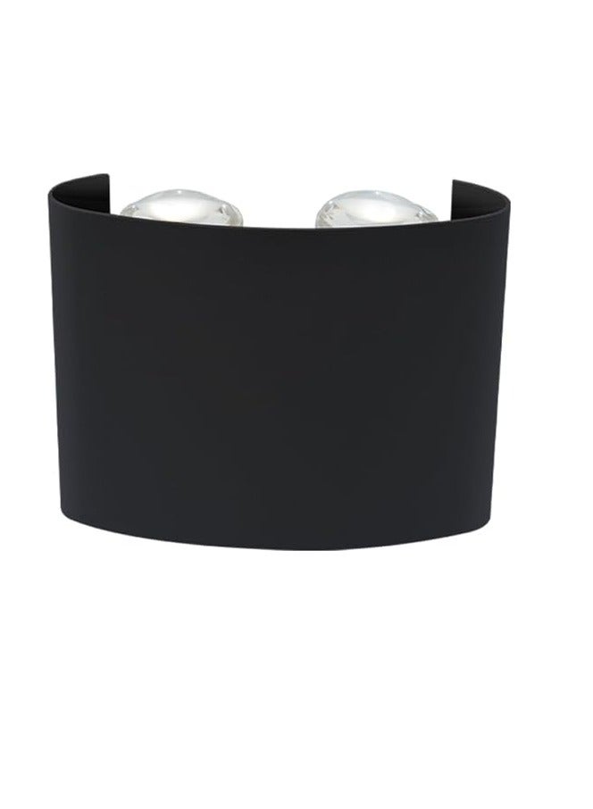 MODI Waterproof Aluminum Body LED Wall Light -2W | Modern LED Wall Sconce Light for Outdoor | Minimal Wall Mount Up and Down Wall Light with 4 LEDs (Black) - Image 3