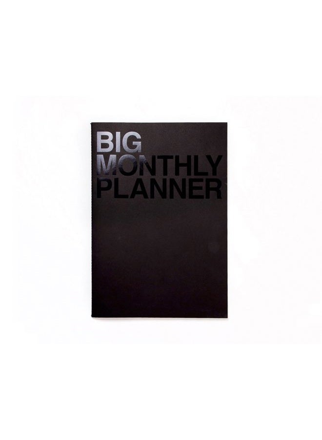 Jstory Big Monthly Planner Stitch Bound Lays Flat Huge Undated Year Round Flexible Cover Goal/Time Organizer Thick Paper Eco Friendly Customizable A3 16 Months 18 Sheets Ver B - Image 1