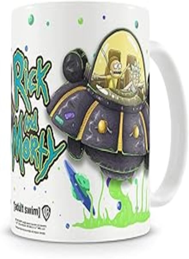 Generic Rick And Morty Spaceship Coffee Mug Official Licensed Product Coffee Mug 
