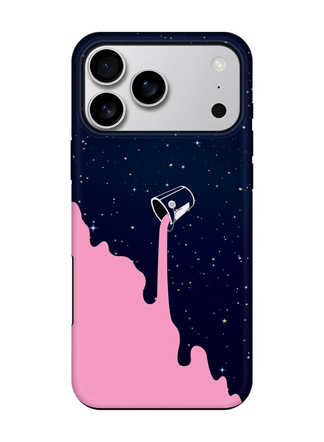 Stylizedd Tough Pro Magnetic Case for iPhone 17 Pro Max, Dual Layer hybrid PC + TPU Mobile Cover Matte - Berry Milky Way